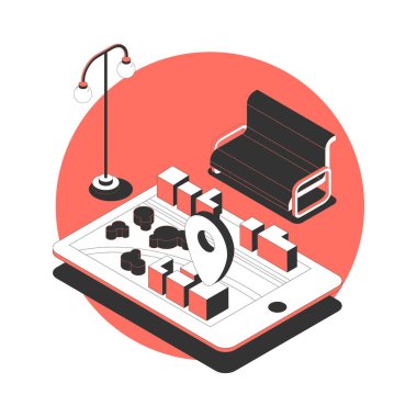 Araba Tableti Seyrüsefer Kompozisyonu