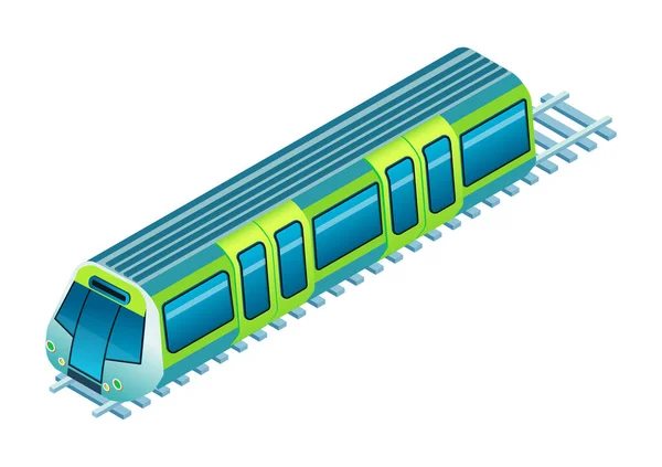 Elektrisk sammansättning av tunnelbanetåg — Stock vektor