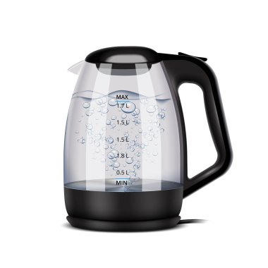 Elektrikli Kettle Gerçekçi Bileşimi
