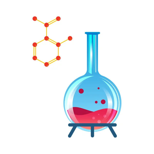 Composição química da fórmula da poção — Vetor de Stock