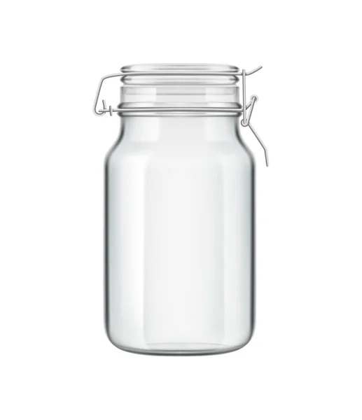 Composición de la lata de vidrio reutilizable — Archivo Imágenes Vectoriales