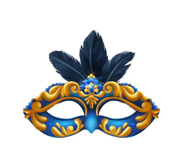 Royal Blue Mask Composition — 스톡 벡터