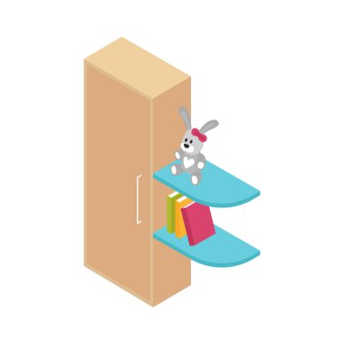 Çocuk Dolabı Rafları Kompozisyonu