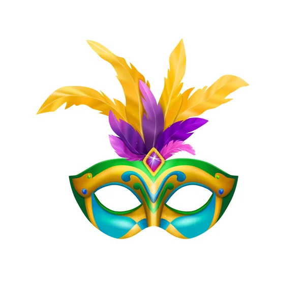 Venetiaanse Carnaval Masker Samenstelling — Stockvector
