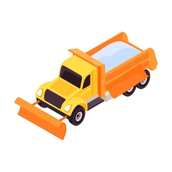 Composition du camion de déneigement — Image vectorielle