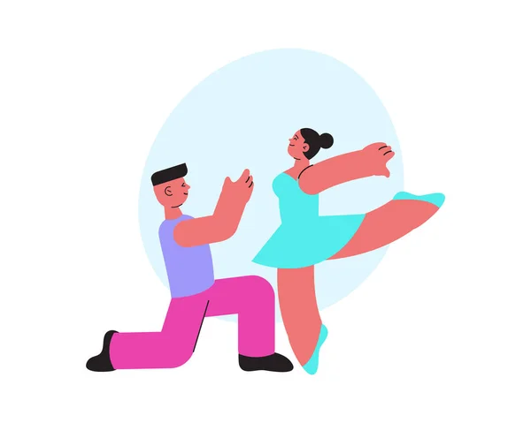 Σύνθεση κλασικού χορού ζευγαριών — Διανυσματικό Αρχείο