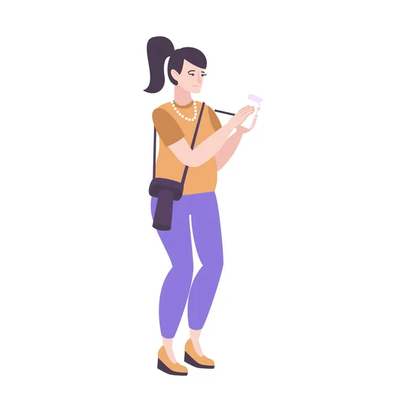 Foto Composición del estudiante femenino — Vector de stock