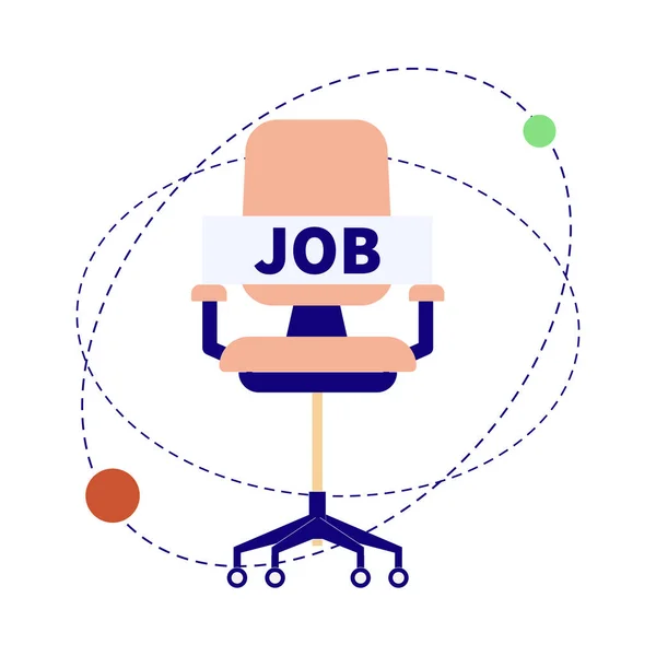 Job Position Chair Composition — Stock Vector