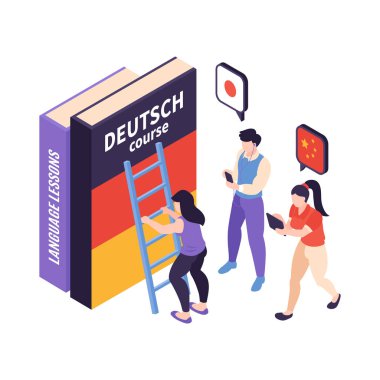 Dil Dersleri Isometric Bileşimi
