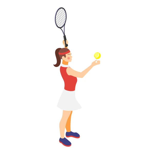 Pelota de tenis Servir Composición — Archivo Imágenes Vectoriales