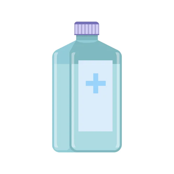 Bottle Of Disinfectant Composition — Stock Vector