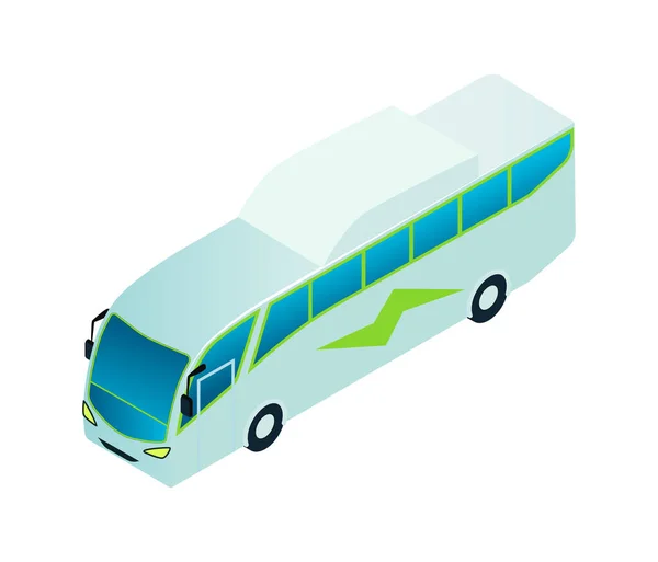 Composición del vehículo de autobús eléctrico — Archivo Imágenes Vectoriales