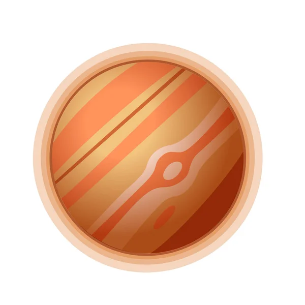 Jupiter Bolygó Űrkomponens — Stock Vector