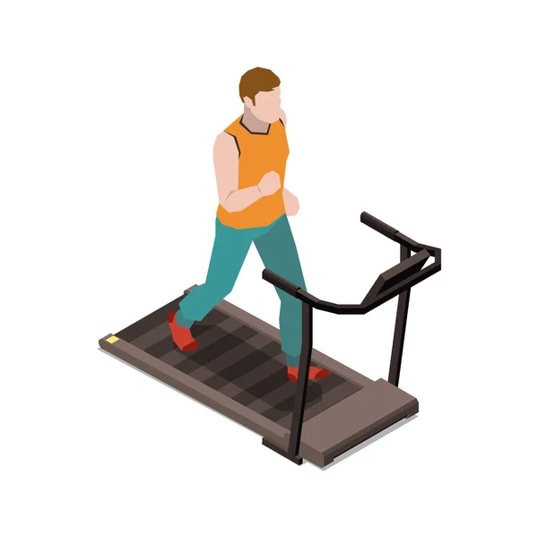 Inicio Running Machine Composición — Vector de stock