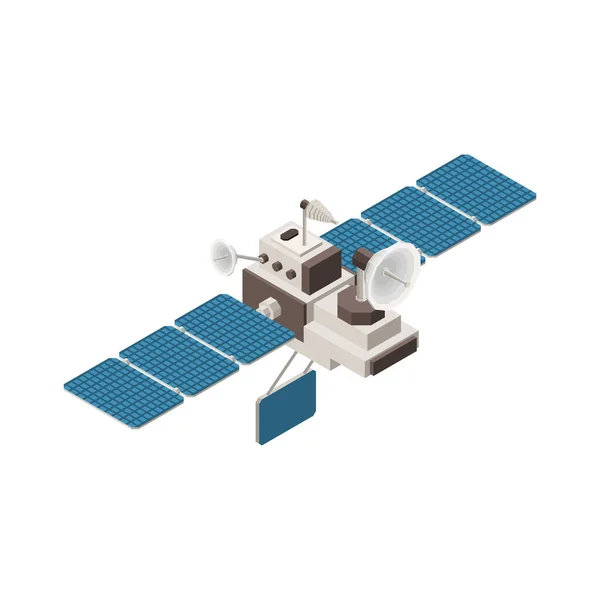 Meteo Satelliet Isometrische samenstelling — Stockvector
