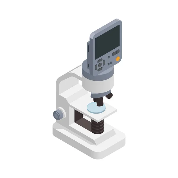 Composición del dispositivo de microscopio electrónico — Archivo Imágenes Vectoriales