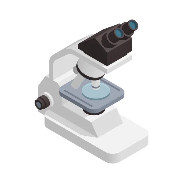 Composición del microscopio binocular de laboratorio — Archivo Imágenes Vectoriales