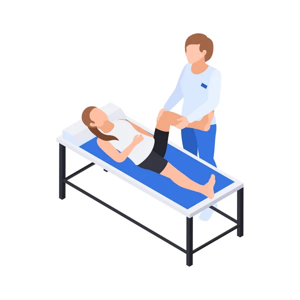 Допомога пацієнтам Склад ноги — стоковий вектор