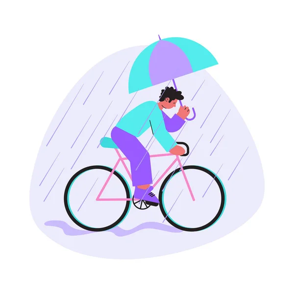 Rainy Weather Composition — Stock Vector