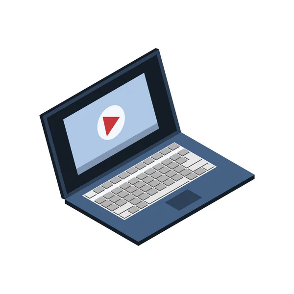 Ilustração Isométrica do Laptop — Vetor de Stock