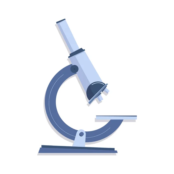 Mikroskop düz illüstrasyon — Stok Vektör