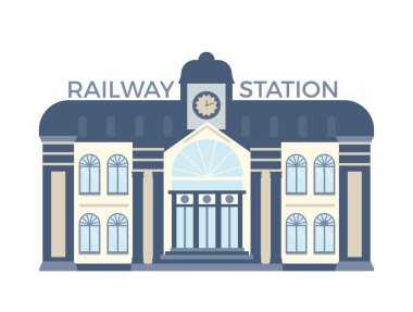 Tren istasyonu illüstrasyon