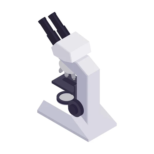 Icono del microscopio isométrico — Archivo Imágenes Vectoriales