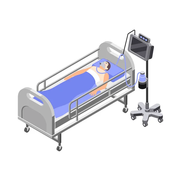 Ventilação pulmonar artificial — Vetor de Stock