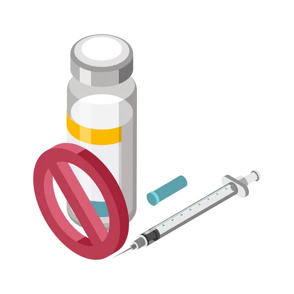 Allergy Antibiotics Icon — Stock Vector