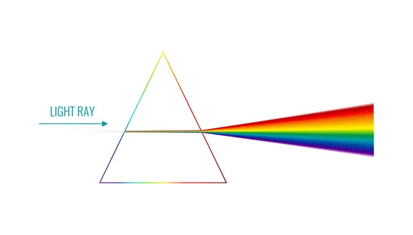 Ilustração da dispersão da luz — Vetor de Stock