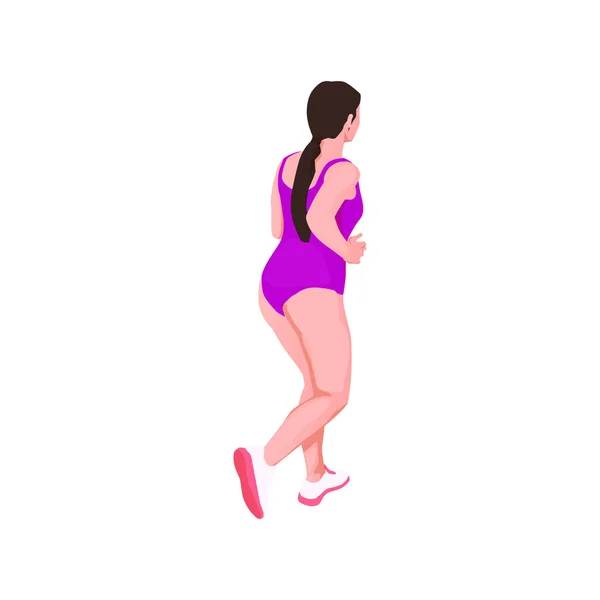 Ícone de mulher correndo —  Vetores de Stock