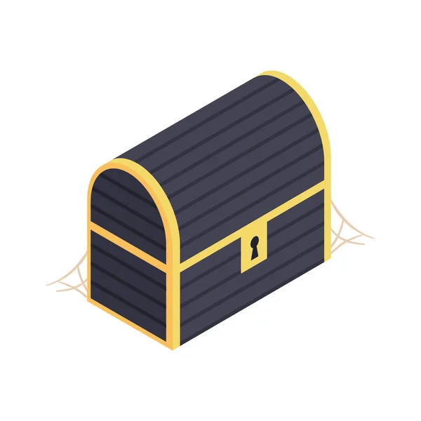 Chest Isometric Icon — Stock Vector