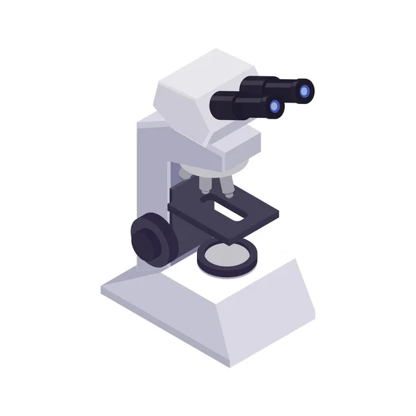 Μικροσκόπιο ισομετρική εικονίδιο — Διανυσματικό Αρχείο