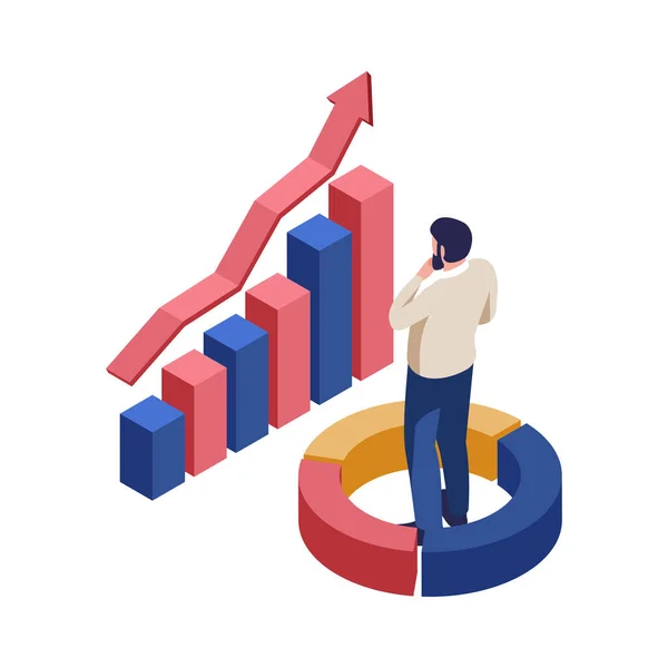 Icono de Contabilidad Isométrica — Vector de stock