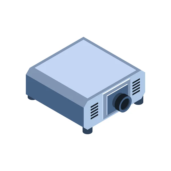 Isometric Video Projektörü — Stok Vektör