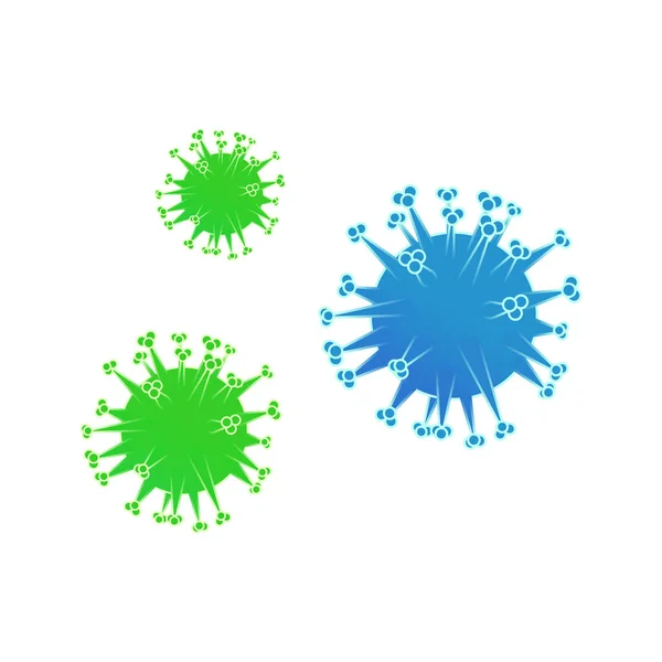 Bactéries coronavirus Illustration — Image vectorielle