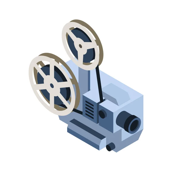 Ikon proyektor bioskop - Stok Vektor