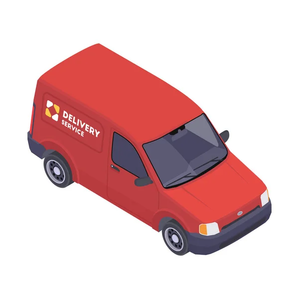 Ikon mobil pengiriman - Stok Vektor