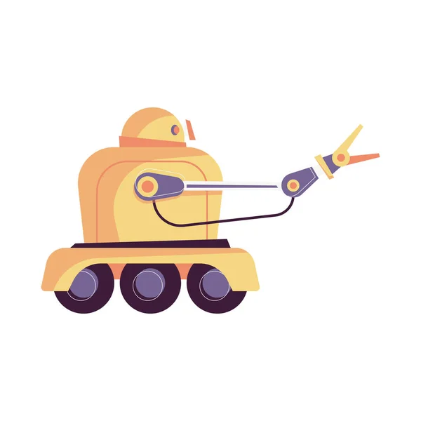 Robot Flat Illustration — Stock Vector