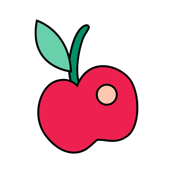 Apple Doodle Icon — Stock Vector