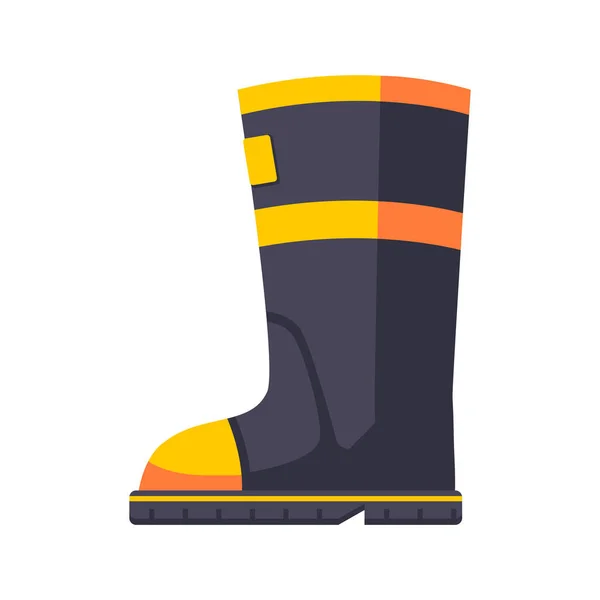 Firefighter Boot Illustration — Stock Vector