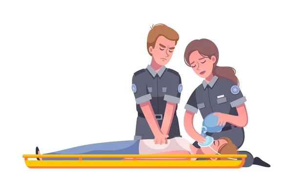 Cartoon Paramedic Icon — Stockový vektor