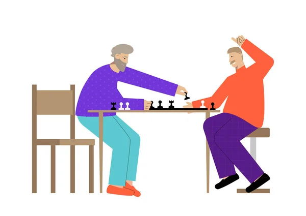 Σκάκι επίπεδη απεικόνιση — Διανυσματικό Αρχείο