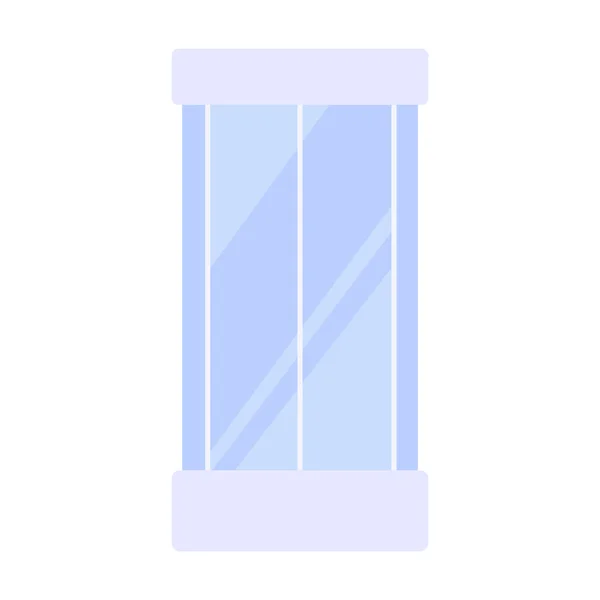 Dusch kabin ikonen — Stock vektor