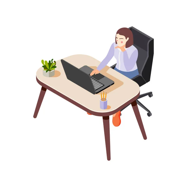 Office Worker Icon — Stock Vector