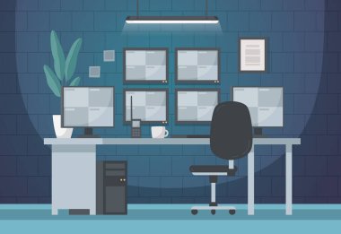 CCTV Güvenlik İşyeri Kompozisyonu