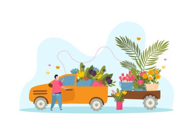 Çiçek Dükkanı arka plan