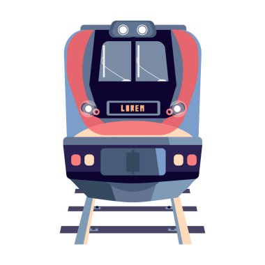 düz tren illüstrasyon