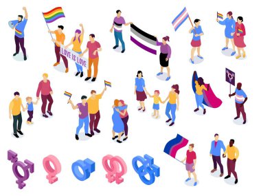 LGBT Topluluk Isometric Kümesi