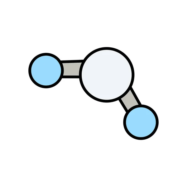 Ícono de molécula de Doodle — Archivo Imágenes Vectoriales